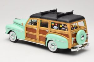 Ford Woody Panel Wagon Mėtų Žalia Road Signature 1:18 20028 Metalas - nuotrauka 7 iš 8