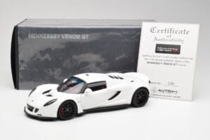 Hennessey Venom GT Baltas AUTOart 1:18 75404 Metalas - nuotrauka 8 iš 8