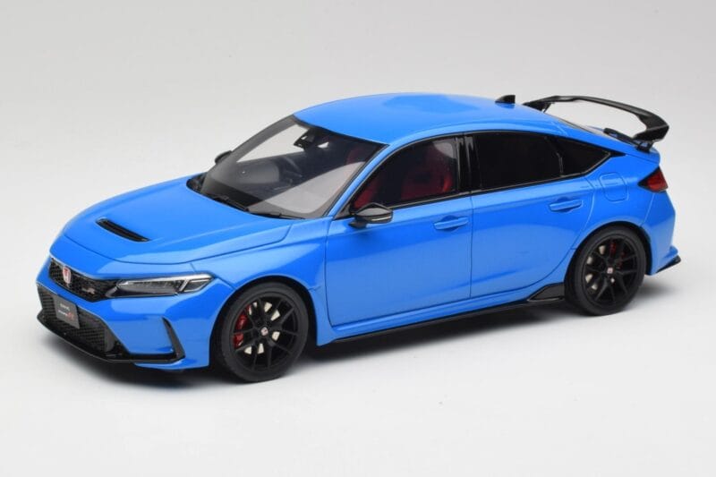 Honda Civic FK8 Type R Boost Mėlynas Perlamutras Otto 1:18 OT1093 Derva