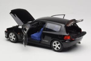 Honda Civic SiR II EG6 VTEC Juodas LCD 1:18 LCD18018-BL Metalas - nuotrauka 5 iš 9