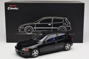 Honda Civic SiR II EG6 VTEC Juodas LCD 1:18 LCD18018-BL Metalas - nuotrauka 9 iš 9