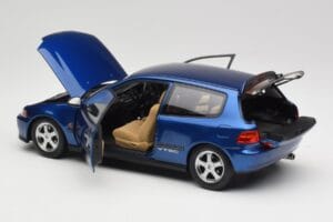 Honda Civic SiR II EG6 VTEC Mėlynas LCD 1:18 LCD18018-BU Metalas - nuotrauka 5 iš 9