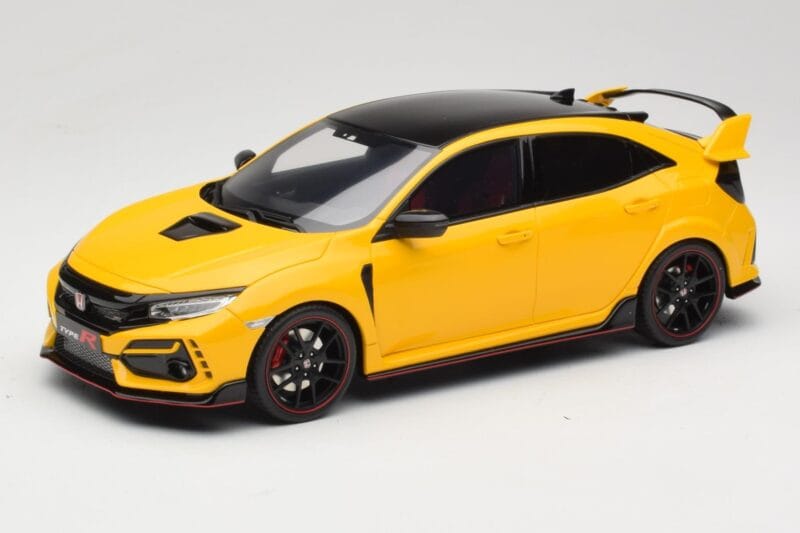 Honda Civic Type R FK8 Euro Spec Geltonas Otto 1:18 OT1111 Derva