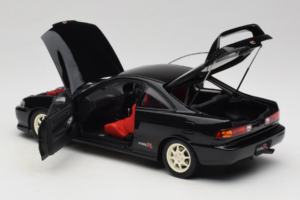 Honda Integra Type R DC2 Pre-Facelift Flamenco Black Pearl MotorHelix 1:18 M85203 Metalas - nuotrauka 5 iš 8