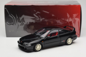 Honda Integra Type R DC2 Pre-Facelift Flamenco Black Pearl MotorHelix 1:18 M85203 Metalas - nuotrauka 8 iš 8