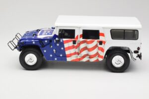 Hummer H1 AM General Gore-Lieberman Humvee America Exoto 1:18 01807 Metalas - nuotrauka 4 iš 8