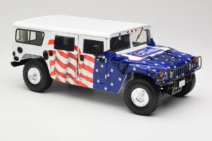 Hummer H1 AM General Gore-Lieberman Humvee America Exoto 1:18 01807 Metalas - nuotrauka 6 iš 8