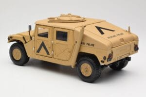 Hummer H1 AM General Military Police Exoto 1:18 01801 Metalas - nuotrauka 7 iš 8