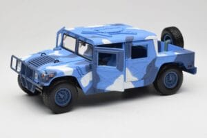 Hummer H1 Humvee Mėlynas & Baltas Motormax 1:18 73157 Metalas - nuotrauka 2 iš 8