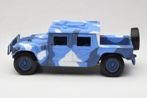 Hummer H1 Humvee Mėlynas & Baltas Motormax 1:18 73157 Metalas - nuotrauka 4 iš 8