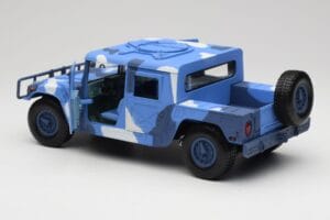 Hummer H1 Humvee Mėlynas & Baltas Motormax 1:18 73157 Metalas - nuotrauka 5 iš 8