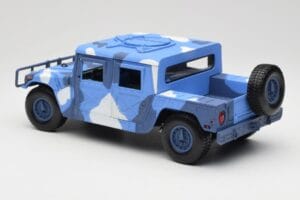Hummer H1 Humvee Mėlynas & Baltas Motormax 1:18 73157 Metalas - nuotrauka 7 iš 8