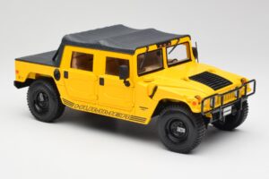 Hummer H1 Soft Top Geltonas Maisto 1:18 56041 Metalas - nuotrauka 6 iš 8