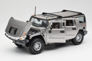 Hummer H2 Sidabrinis Maisto 1:18 7449569 Metalas - nuotrauka 2 iš 8