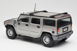Hummer H2 Sidabrinis Maisto 1:18 7449569 Metalas - nuotrauka 7 iš 8