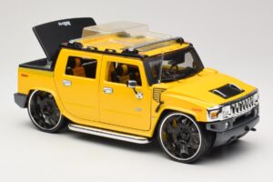 Hummer H2 SUT Concept Geltonas Maisto 1:18 31067 Metalas - nuotrauka 6 iš 8