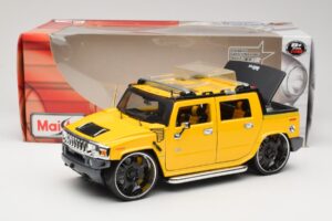 Hummer H2 SUT Concept Geltonas Maisto 1:18 31067 Metalas - nuotrauka 8 iš 8