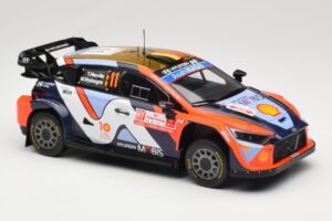 Hyundai i20 N Rally1 #11 Hyundai Shell Mobis WRT T. Neuville / M. Wydaeghe Rally Poland 2024 IXO 1:18 18RMC214 Metalas - nuotrauka 3 iš 6