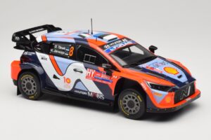Hyundai i20 N Rally1 #8 Hyundai Shell Mobis WRT O. Tanak / M. Jarveoja Rally Chile 2024 IXO 1:18 18RMC223 Metalas - nuotrauka 4 iš 6