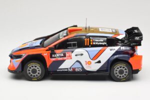 Hyundai i20 N Rally1 WRC Hybrid #11 T. Neuville / M. Wydaeghe Safari Rally Kenya 2024 IXO 1:18 18RMC208 Metalas - nuotrauka 3 iš 6