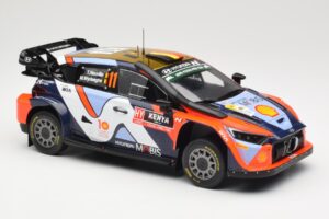 Hyundai i20 N Rally1 WRC Hybrid #11 T. Neuville / M. Wydaeghe Safari Rally Kenya 2024 IXO 1:18 18RMC208 Metalas - nuotrauka 4 iš 6