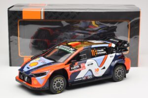 Hyundai i20 N Rally1 WRC Hybrid #11 T. Neuville / M. Wydaeghe Safari Rally Kenya 2024 IXO 1:18 18RMC208 Metalas - nuotrauka 6 iš 6