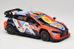 Hyundai i20 N Rally1 #11 T. Neuville / M. Wydaeghe Rally Japan WRC World Champion 2024 IXO 1:18 18RMC228 Metalas - nuotrauka 4 iš 6