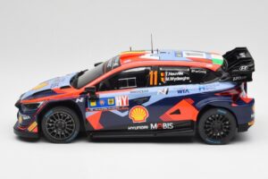 Hyundai i20 N Rally1 WRC #11 T. Neuville / M. Wydaeghe Central European Rally Winner 2023 IXO 1:18 18RMC193 Metalas - nuotrauka 3 iš 6
