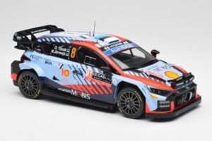 Hyundai i20 N Rally1 WRC #8 O. Tänak / M. Järveoja Rally Monte Carlo Night Version 2024 IXO 1:18 18RMC195 Metalas - nuotrauka 4 iš 6