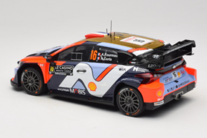 Hyundai i20 N WRC #16 A. Fourmaux / A. Coria Rally Monte Carlo 2025 IXO 1:18 18RMC230A Metalas - nuotrauka 5 iš 6