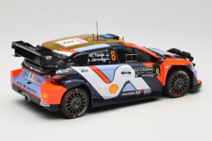 Hyundai i20 N WRC #16 A. Fourmaux / A. Coria Rally Monte Carlo Night Version 2025 IXO 1:18 18RMC230B Metalas - nuotrauka 2 iš 6