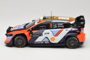 Hyundai i20 N WRC #16 A. Fourmaux / A. Coria Rally Monte Carlo Night Version 2025 IXO 1:18 18RMC230B Metalas - nuotrauka 3 iš 6