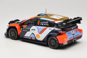 Hyundai i20 N WRC #16 A. Fourmaux / A. Coria Rally Monte Carlo Night Version 2025 IXO 1:18 18RMC230B Metalas - nuotrauka 5 iš 6