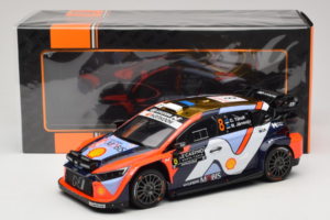 Hyundai i20 N WRC #16 A. Fourmaux / A. Coria Rally Monte Carlo Night Version 2025 IXO 1:18 18RMC230B Metalas - nuotrauka 6 iš 6