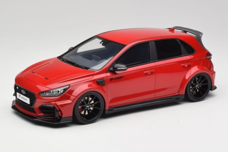 Hyundai i30 N PD Prior Design Engine Raudonas Otto 1:18 OT1112 Derva