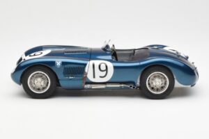 Jaguar C-Type #19 J. Stewart Ecurie Ecosse Goodwood Members Meeting 1954 CMC 1:18 M-192 Metalas - nuotrauka 3 iš 6