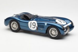 Jaguar C-Type #19 J. Stewart Ecurie Ecosse Goodwood Members Meeting 1954 CMC 1:18 M-192 Metalas - nuotrauka 4 iš 6