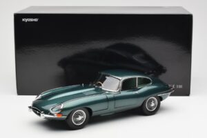 Jaguar E-Type 3.8 Series 1 Tamsiai Žalias Kyosho 1:18 08954DG Metalas - nuotrauka 8 iš 8