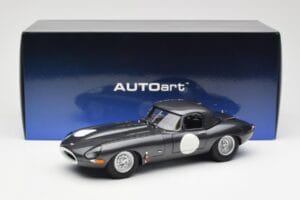 Jaguar E-Type Series 1 Coupe Lightweight Tamsiai Pilkas AUTOart 1:18 73647 Metalas - nuotrauka 8 iš 8