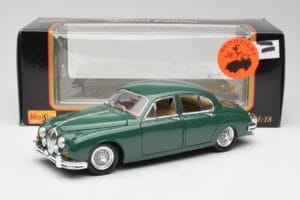 Jaguar Mk II British Racing Žalias Maisto 1:18 50287 Metalas - nuotrauka 8 iš 8