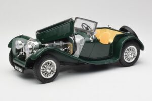 Jaguar SS 100 Roadster Žalias Bburago 1:18 3006 Metalas - nuotrauka 2 iš 8