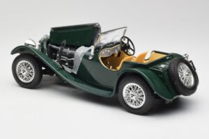 Jaguar SS 100 Roadster Žalias Bburago 1:18 3006 Metalas - nuotrauka 5 iš 8