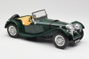 Jaguar SS 100 Roadster Žalias Bburago 1:18 3006 Metalas - nuotrauka 6 iš 8