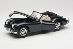 Jaguar XK140 Drophead Coupe Juodas Sun Star 1:18 2802 Metalas - nuotrauka 2 iš 8