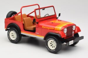 Jeep CJ-7 Renegade Raudonas MCG 1:18 MCG18110 Metalas - nuotrauka 4 iš 6