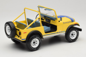 Jeep CJ-7 Renegade Geltonas MCG 1:18 MCG18552 Metalas - nuotrauka 2 iš 6
