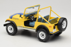 Jeep CJ-7 Renegade Geltonas MCG 1:18 MCG18552 Metalas - nuotrauka 5 iš 6