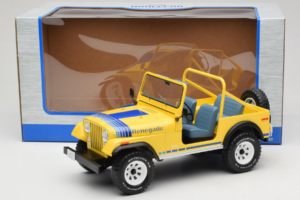 Jeep CJ-7 Renegade Geltonas MCG 1:18 MCG18552 Metalas - nuotrauka 6 iš 6
