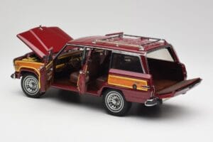 Jeep Grand Wagoneer Classic Raudonas AUTOart 1:18 74002 Metalas - nuotrauka 5 iš 8