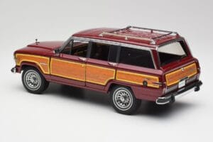 Jeep Grand Wagoneer Classic Raudonas AUTOart 1:18 74002 Metalas - nuotrauka 7 iš 8